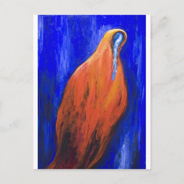 Stabat Mater Dolorosa Red ( Christlicher Surrealis Postkarte (Vorderseite)