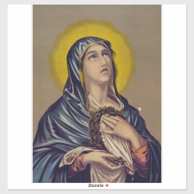 Stabat Mater unsere Lady der Trauern Aufkleber (Blatt)