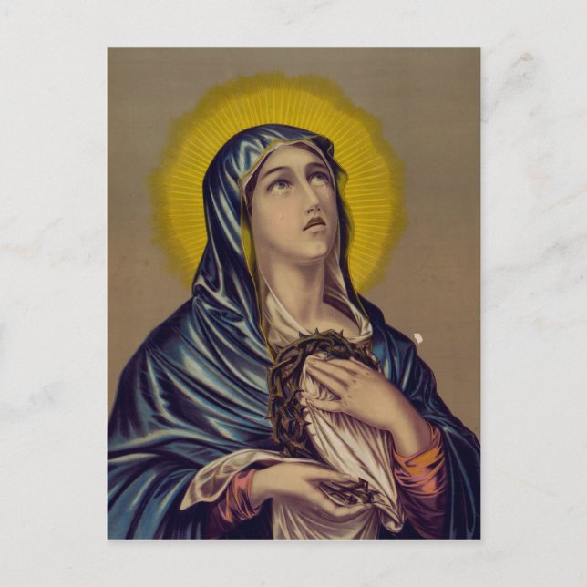 Stabat Mater unsere Lady der Trauern Postkarte (Vorderseite)