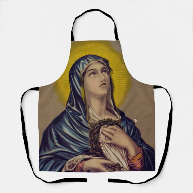 Stabat Mater unsere Lady der Trauern Schürze (Vorderseite)