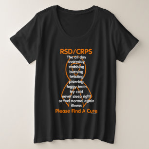 Stabbing Burning Twisting...RSD/CRPS Große Größe T-Shirt