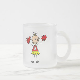 Stäbchen-Figur Cheerleader T-Shirts und Geschenke Mattglastasse