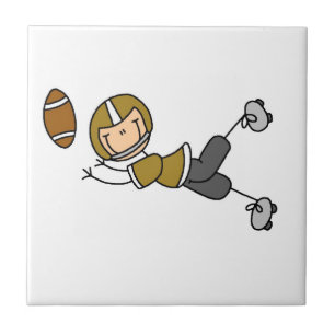 Stäbchenfigur-Fußball Gold Fliese