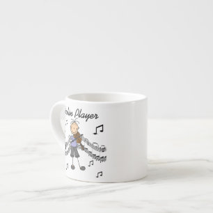 Stabfigur Mädchen Violinspieler T-Shirts und Gesch Espressotasse