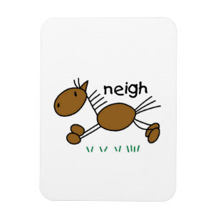 Stabfigur-Pferd-T-Shirts und Geschenke Magnet