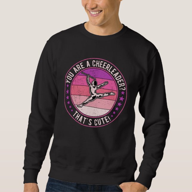 Stabhochspringen Majorette  1 Sweatshirt (Vorderseite)