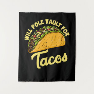 Stabhochsprung für Tacos Wandteppich