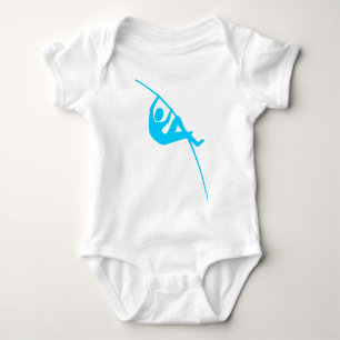 Stabhochsprung - Himmelblau Baby Strampler