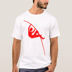 Stabhochsprung - Rot T-Shirt