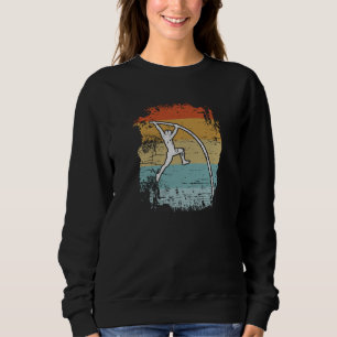Stabhochsprung Stabhochspringen Retro Sweatshirt