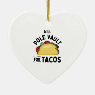 Stabhochsprung- Stabhochsprung für Tacos Keramik Ornament