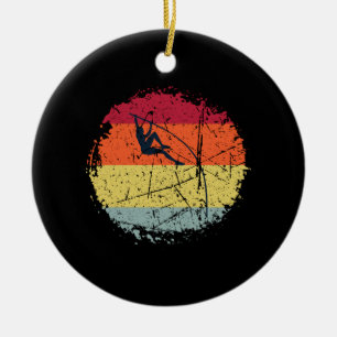 Stabhochsprung Vintage Keramik Ornament