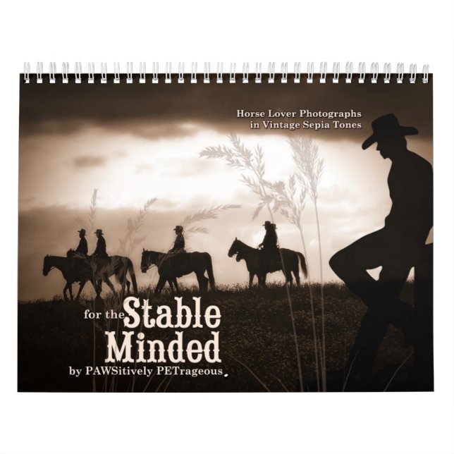 Stabiler Minded Western Pferd Lover 12 Monate Kalender (Titelbild)
