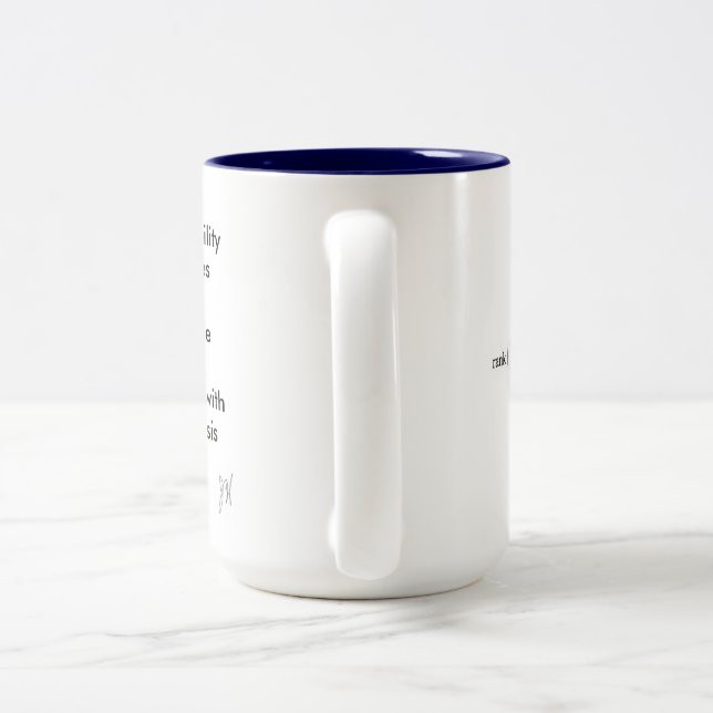 Stabilitäts-Gebets-Tasse Zweifarbige Tasse (Henkel)