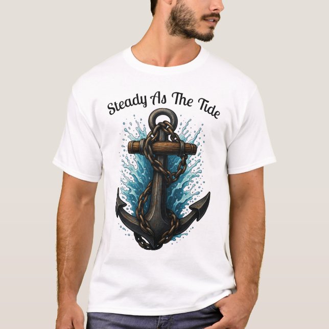 Stable comme la conception de TShirt nautique d'an (Devant)