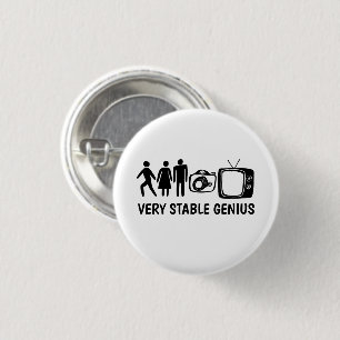 STABLE GENIUS Person Frau Man Camera TV Button