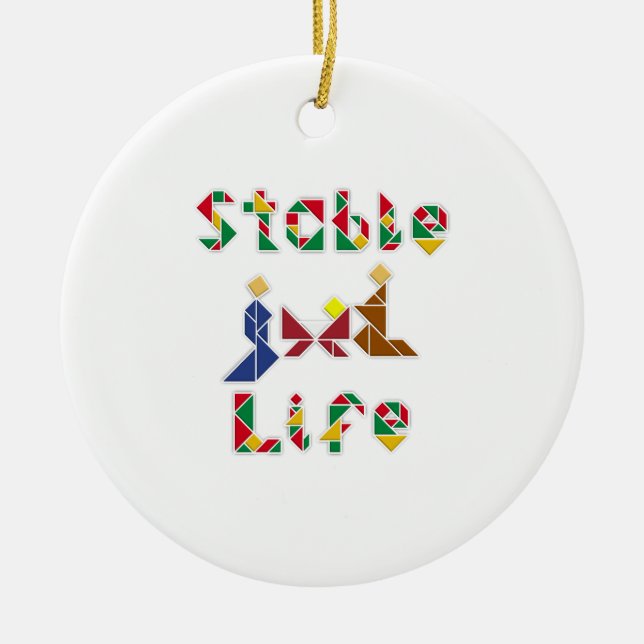 Stable Life Keramik Ornament (Vorne)
