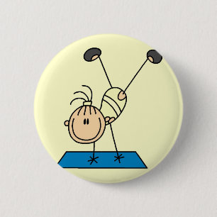 Stabmädchen macht Saltos T-Shirts und Geschenke Button