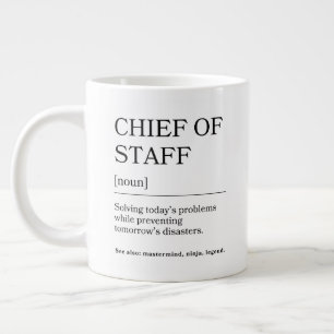 Stabschef   Lustiges Definition Danke-Geschenk  Jumbo-Tasse