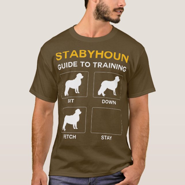 Stabyhoun-Leitfaden für das Training des Hundes-Ge T-Shirt (Vorderseite)