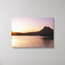 Stac Pollaidh Sonnenuntergang Schottland Leinwanddruck
