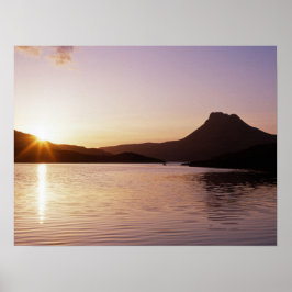 Stac Pollaidh Sonnenuntergang Schottland Poster