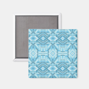 Staccato Hellblau Abstrakte Weiche Pastellkunst Magnet