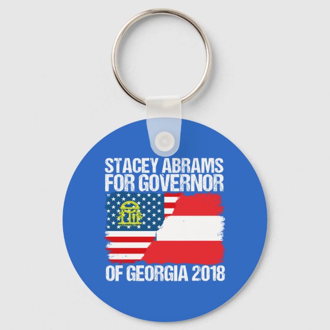 Stacey Abrams für Gouverneur von Georgien 2018 Schlüsselanhänger (Vorderseite)