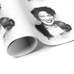 Stacey Abrams Graffiti Art Geschenkpapier