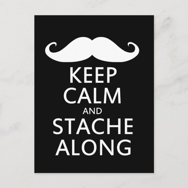 Stache Along Postkarte (Vorderseite)