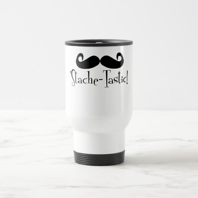 'Stache-tastic Reisebecher (Mittel)