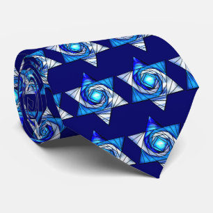 Stached Glass Magen David Krawatte
