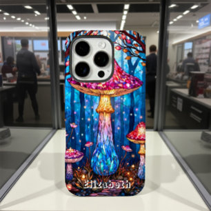 Stached Glass Mystic Mushroom Elizabeth iPhone 16 Pro Hülle