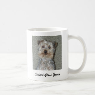 Stached Glass Yorkie Kaffeetasse