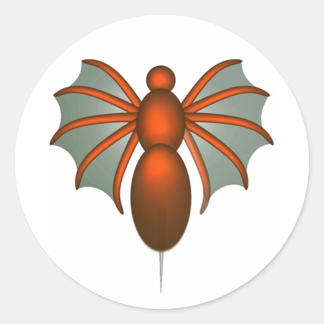 Stachel Runder Aufkleber (Vorderseite)