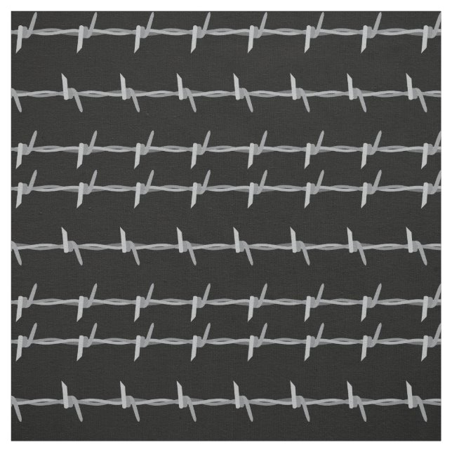 Stacheldraht auf schwarz stoff (Muster)