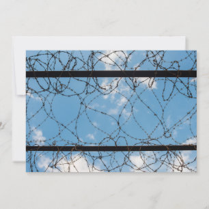 Stacheldraht in Amna Suraka Dankeskarte