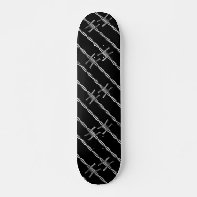 Stacheldraht Skateboard (Vorne)