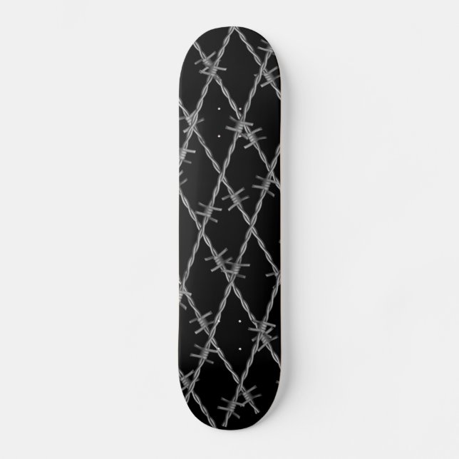 Stacheldraht Skateboard (Vorderseite)