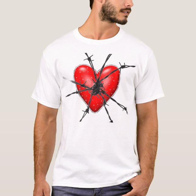 Stacheldrahtherz T-Shirt (Vorderseite)