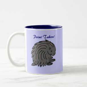 Stachelige Stachelschwein-Tasse Zweifarbige Tasse