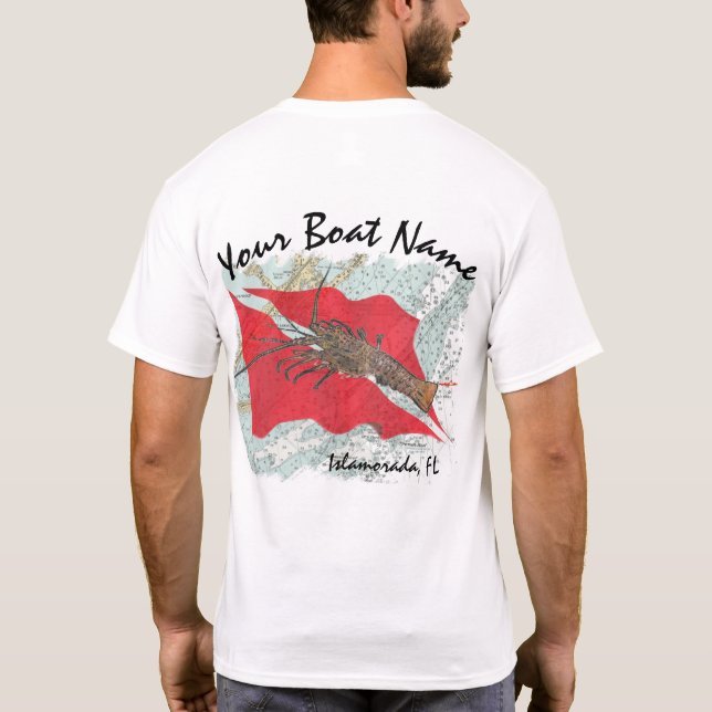 Stacheliger Hummer-Gewohnheits-Shirt T-Shirt (Rückseite)