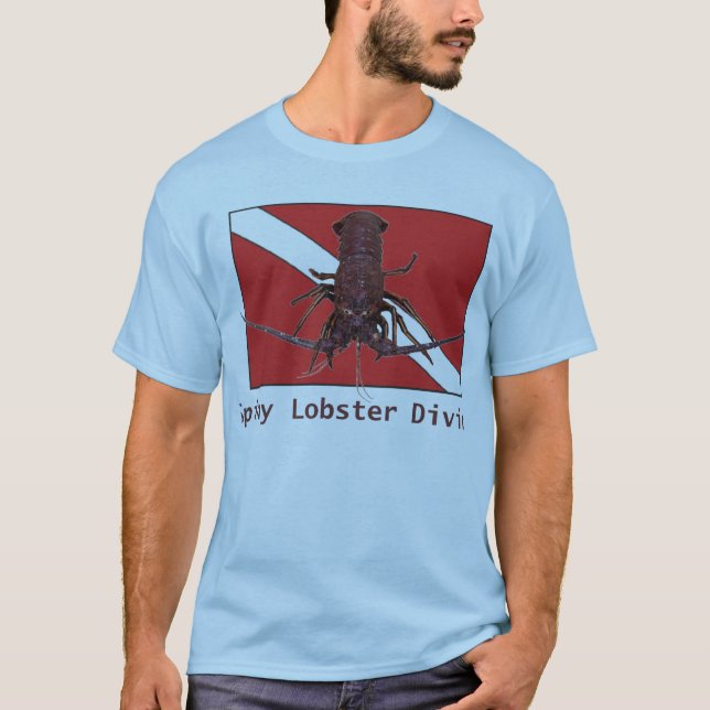 Stacheliger Hummer-Tauchen T-Shirt (Vorderseite)
