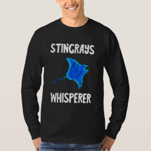 Stachelrochen-Flüsterer Manta Rochen Hai Fisch Mee T-Shirt