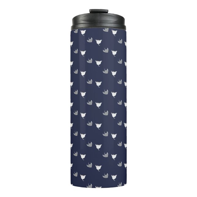 Stachelrochen-Muster Thermosbecher (Vorderseite)