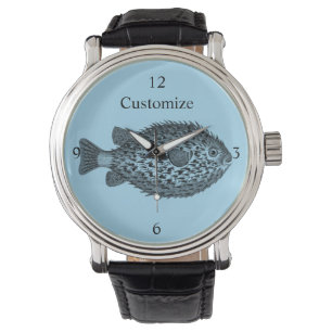 Stachelschwein Kugelfisch Thunder_Cove  Armbanduhr