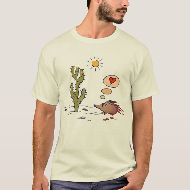 Stachelschwein-Liebe-T - Shirt (Vorderseite)