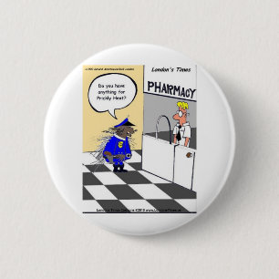 Stachelschwein Polizei Lustige Geschenke T-Shirts  Button