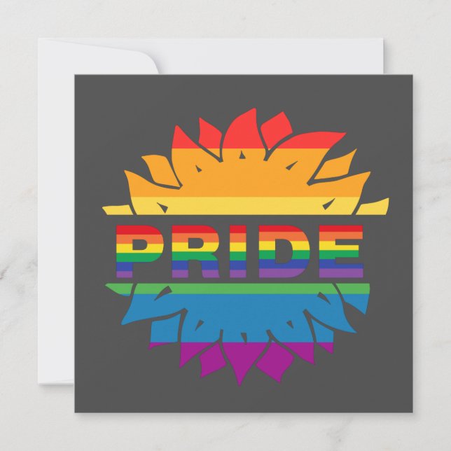 Stachelschwulenblume, quee Regenbogenblume Karte (Vorderseite)