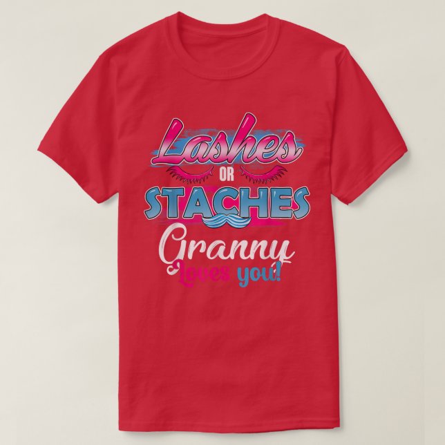 Staches oder Lashes Granny Lieben Sie Bestes Gesch T-Shirt (Design vorne)